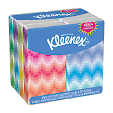 Kleenex  10 3-ply white tissues per pack, 8-packs Left Picture